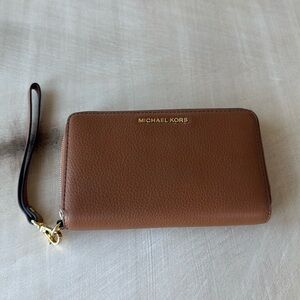 Michael Kors leather wallet/wristlet